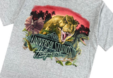  Vintage Universal Studio Hollywood Jurassic World Grey Tee 