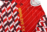  Vintage 90s Umbro Bensleys T.V. Graphic Football Jersey Red 