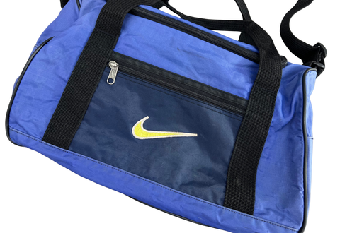  Vintage 90s Nike Gym Navy Duffle Bag 