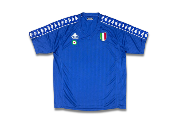  Kappa Italy National Soccer Team V-neck Jersey 