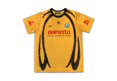 Cactus Jack by Travis Scott Germany Soccer Jersey Yellow 