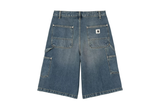  Carhartt WIP W' Nixon Double Knee Short Blue Grind Wash 