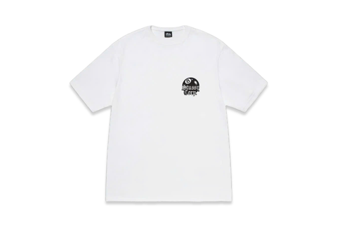  Stussy 8 Ball Corp White Tee 