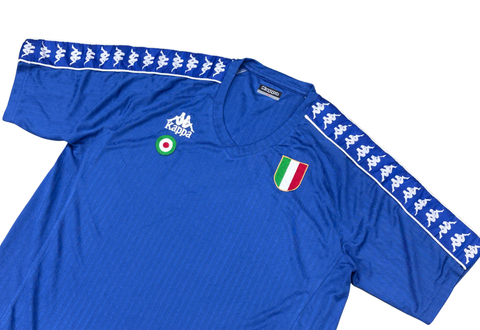  Kappa Italy National Soccer Team V-neck Jersey 