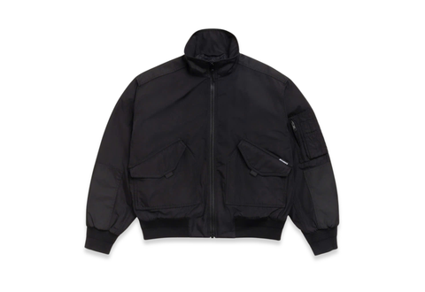  Stussy Mock Neck Flight Bomber Black 