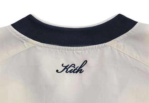 Kith Checkered Satin Dayton Combo Pullover Sandrift 