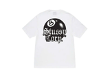  Stussy 8 Ball Corp White Tee 