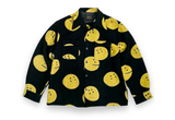  Kapital Cotton Wool Profile Rainbowy Pattern Board Shirt Black 