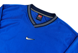  Vintage 00s Nike Swoosh Soccer Long Sleeve Tee Blue 