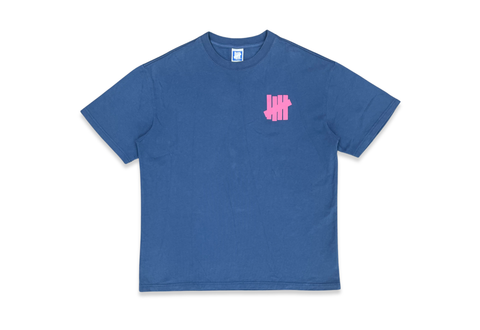  Undefeated Big Logo Back Print Tee Slate Blue 