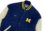  Vintage 90s Nike Team University of Michigan Varsity Jacket Navy 