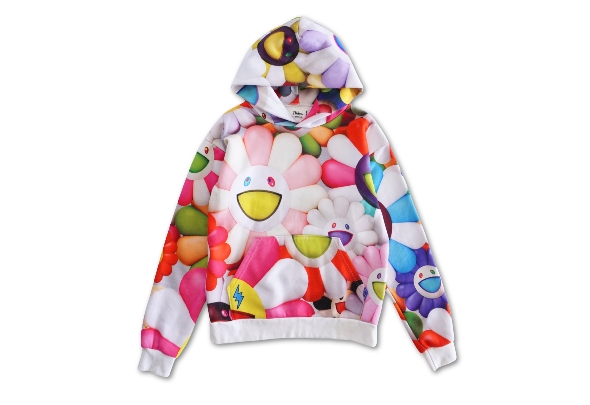 美品 J Balvin x 村上隆 カイカイキキ パーカー 黒×赤 XL