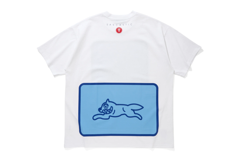  Icecream X Sarcastic Cotton Blocks Tee White/Blue 