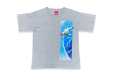  Vintage 90s Coca Cola Polar Bear Snowboard Tee Grey 