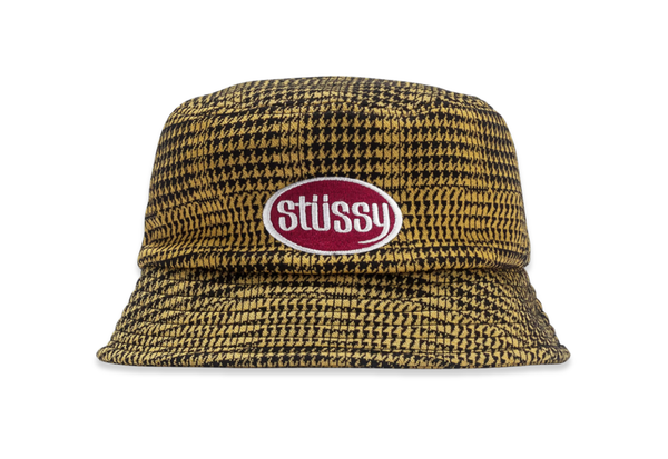  Stussy Lola Paid Knit Bucket Hat Gold 