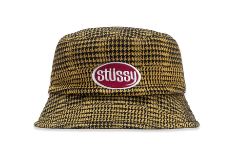  Stussy Lola Paid Knit Bucket Hat Gold 
