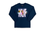  HUF Quake USA Long Sleeve Navy Tee 