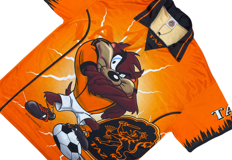  Vintage Looney Tunes Taz Jersey Orange 