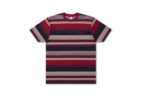  Undefeated Script Striped S/s Tee Cardinal 