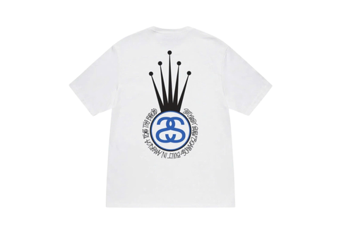  Stussy Crown Link White Tee 