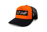  The Air Saigon® Tiger Camo Box Logo Trucker Hat Orange 