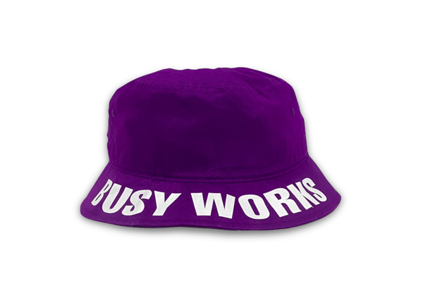  Bape Busy Works Bucket Hat Purple 
