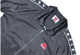  Vintage Kappa Banda Short Sleeve Tracktop Black Jacket 