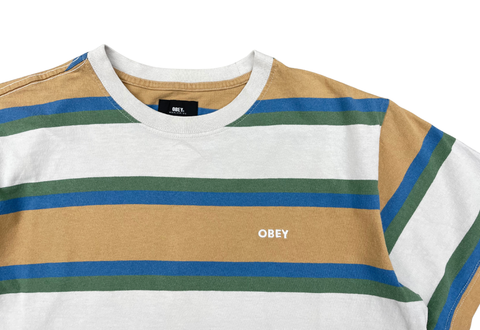  Obey Organic Striped Tee 