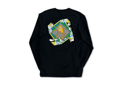  HUF Total Spectrum Long Sleeve Shirt Black 