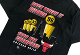  Vintage 1996 Fruit Of The Bloom NBA Champ Chicago Bulls Black Tee 