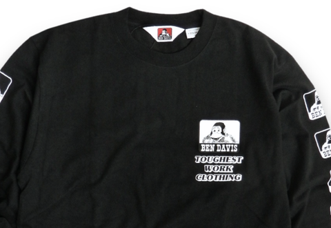 Ben Davis Multilogo Long Sleeve Tee Black 