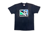  Vintage 90s Nike MLS Big Swoosh Soccer Tee Black 