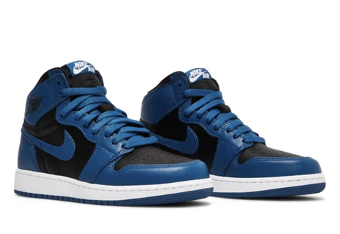  Air Jordan 1 Retro High OG Dark Marina Blue (GS) 