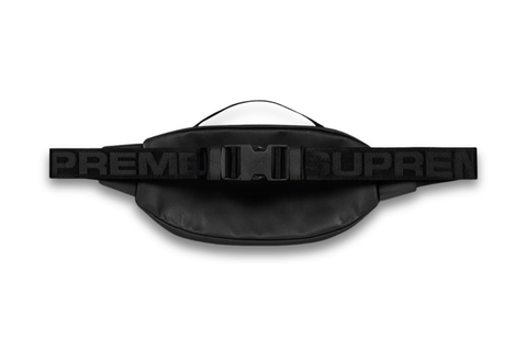  Supreme Leather Waist Bag Black (SS23) 