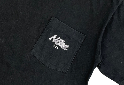  Vintage 90s Nike USA Pocket Tee Black 