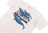  Vintage 90s F.H.Davis Aqua Nation San Diego White Tee 