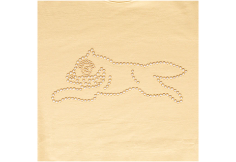  Icecream Pearl Beads Short-Sleeve Tee Italian Straw 