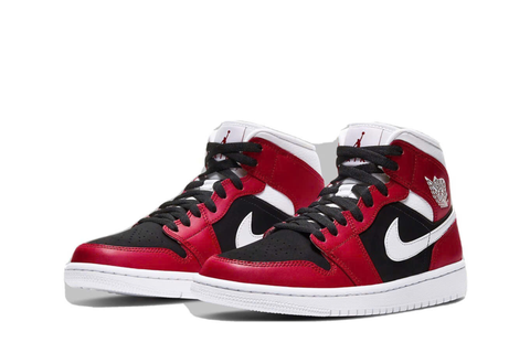  Air Jordan 1 Mid Women Gym Red/Black (Women's) 
