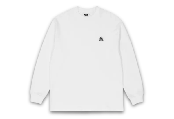  Palace Waffle Long-Sleeve White Sweatshirt 