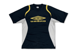  Vintage Umbro Soccer Jersey Black/Gold 
