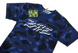  BAPE A Bathing Ape Color Camo Blue Tee 