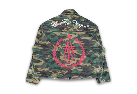  The Air Saigon® Merchandise - VICTORY Crest Detroit Jacket / Camo 