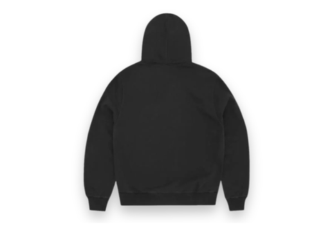  Corteiz Satin C Star Appliqué Hoodie Black 