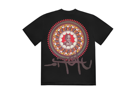  Travis Scott x Utopia x Kaws Black Tee 
