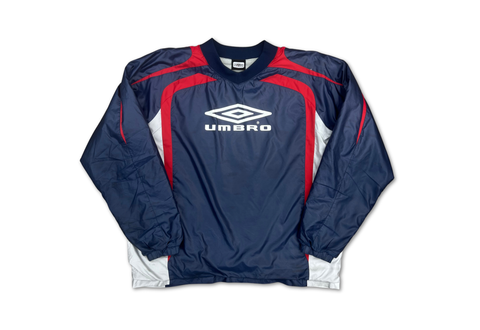  Umbro Soccer Long Sleeve Jersey Dark Navy Red 
