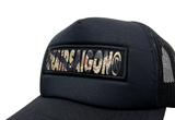  The Air Saigon® Tiger Camo Box Logo Trucker Hat Black 