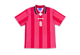  Vintage 90s Umbro Jersey Red #8 