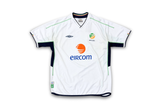  02/03 Umbro Ireland Away Football Soccer White Jersey 