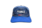  Vintage 90s Nike France 6 Panels Hat Navy 