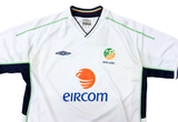  02/03 Umbro Ireland Away Football Soccer White Jersey 